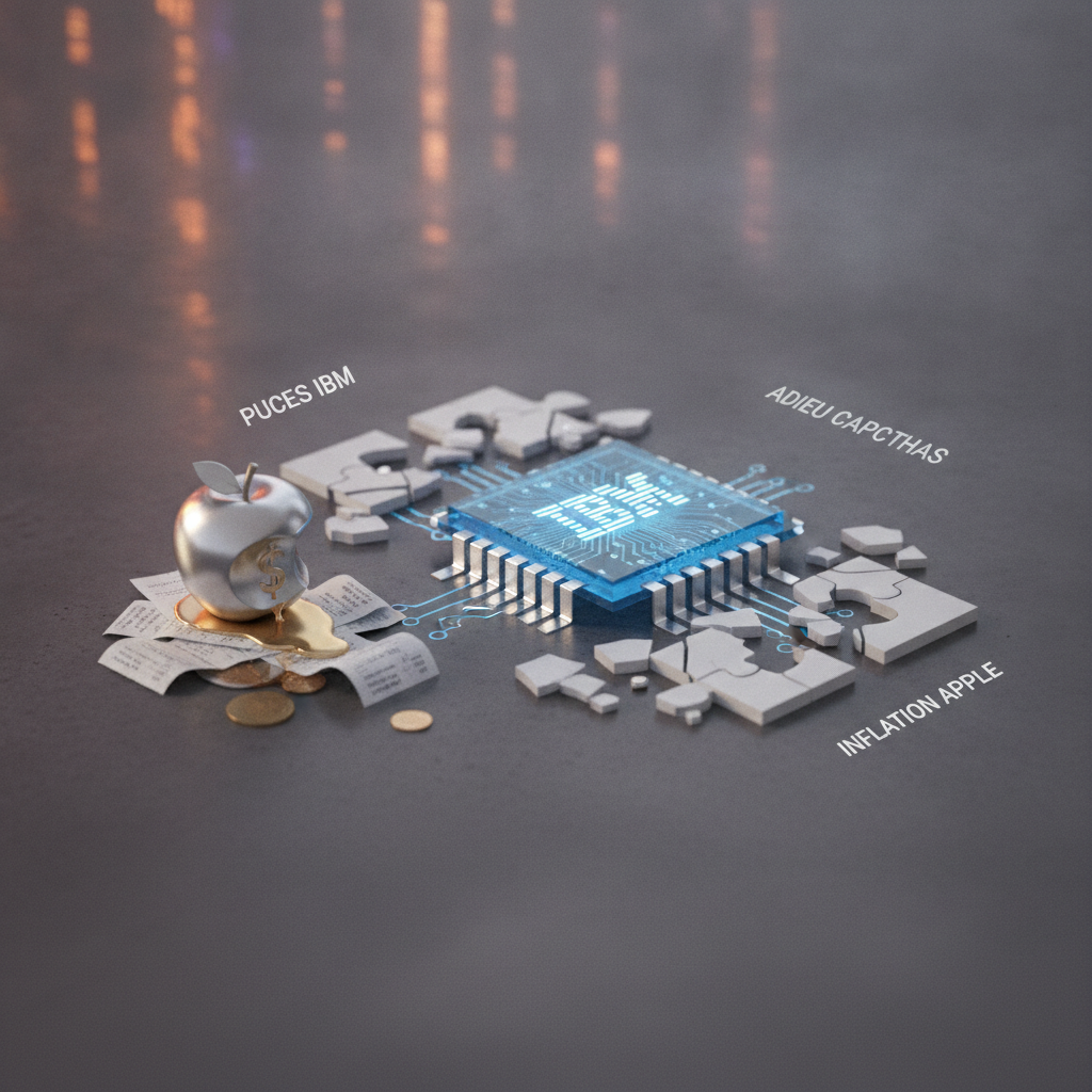 Puces IBM, Adieu Captchas et Inflation Apple : le bilan IT